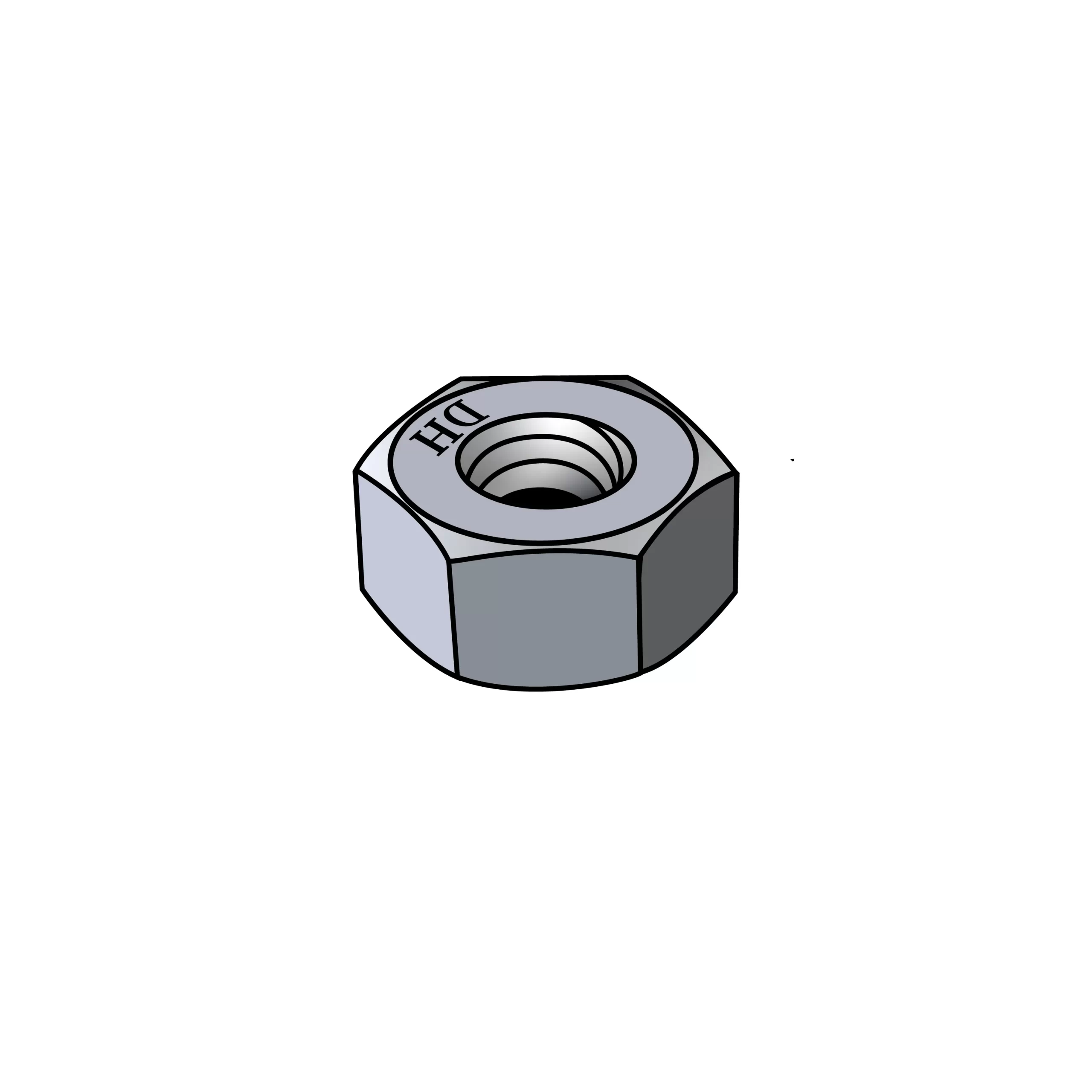 Structural nuts A563 grade DH